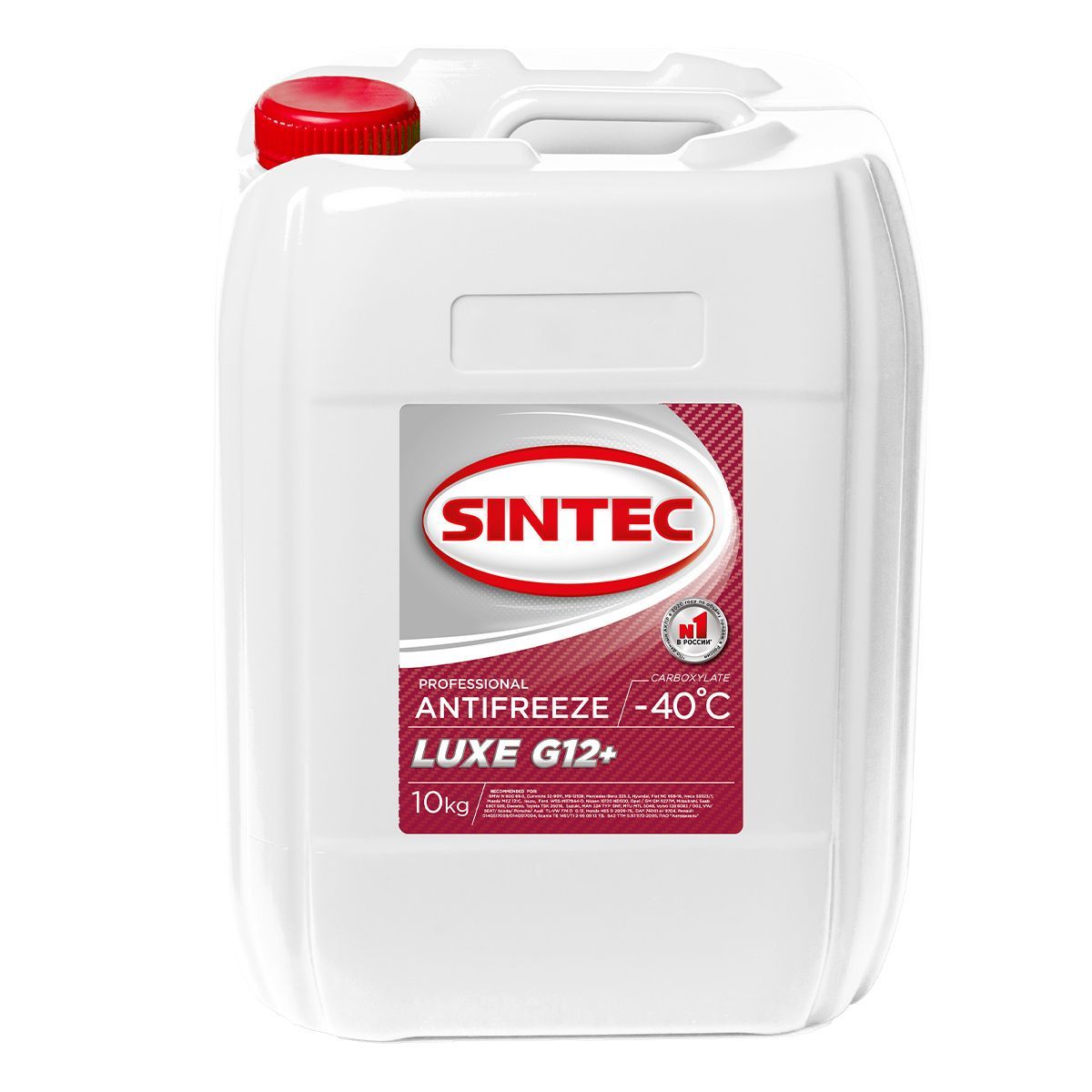 Sintec LUXE G12+ (-40) красный, 10кг